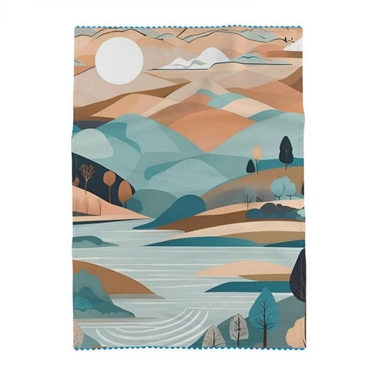 Serene Landscape Tea Towel